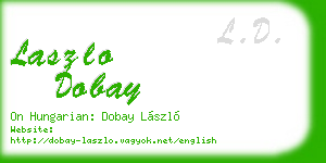 laszlo dobay business card